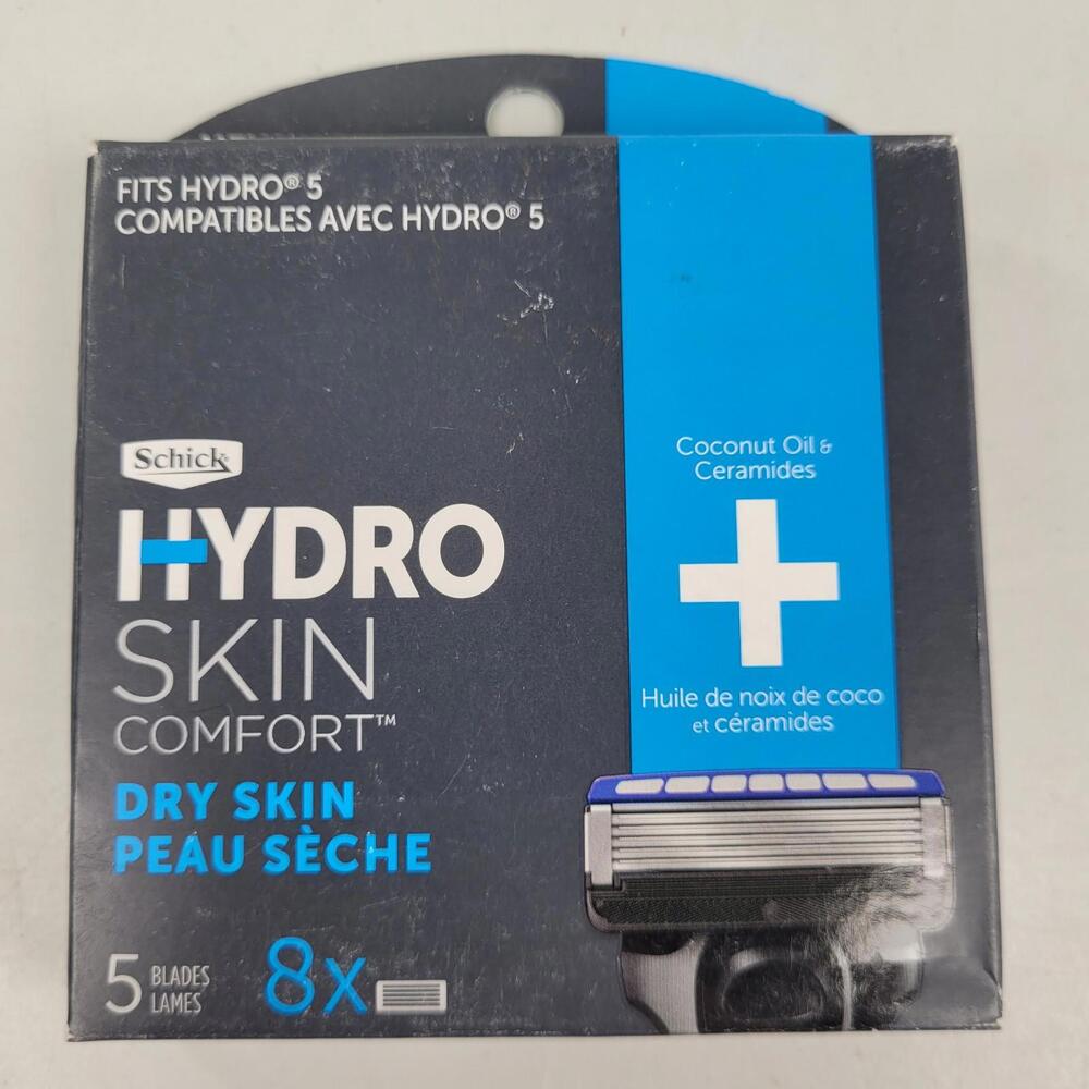 Schick Hydro 5 3 Sensitive Skin Comfort 5-Blade Razor Refill 8 Cartridge Coconut